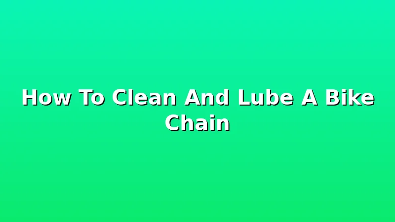 How To Clean And Lube A Bike Chain - CyclePerch review with measurements and honest opinion