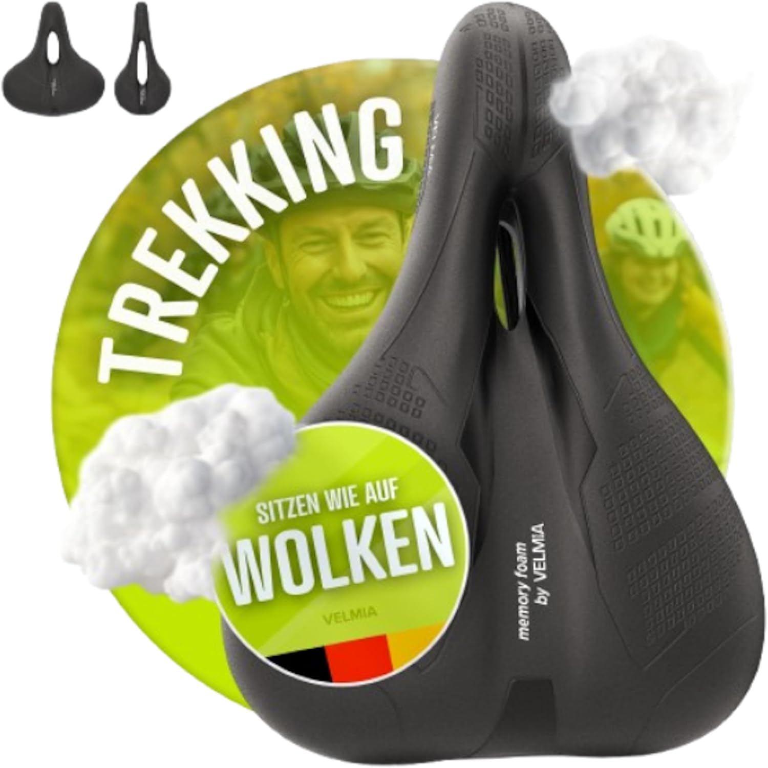 VELMIA Bicycle Saddle (B0845PVMNS)
