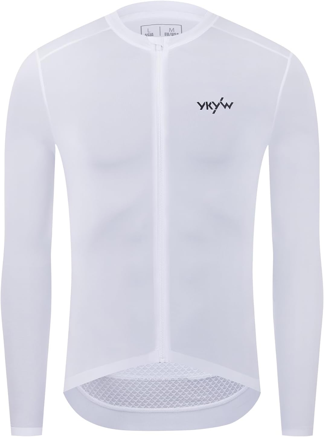 YKYWBIKE Cycling Jersey Men Aero Race Fit, Road Bike Jersey Short Sleeved Moisture Wicking, Breathable,Zip Pocket,UPF50＋